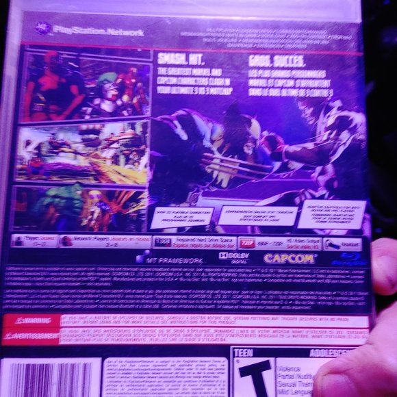 Marvel vs. Capcom 3: The Fate of Two Worlds - PS3 Used, Great Condition - Picture 2 of 7